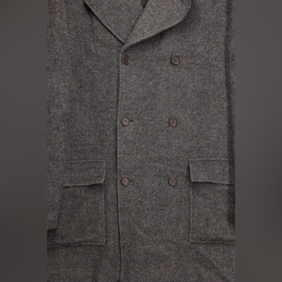 Armani Exchange Wool Blend Jacket Coat A/X Men's Large Dark Gray Designer Preppy - Picture 4 of 12